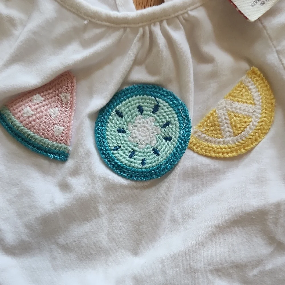 C&C California Kids Matching Set White Top with Light Green Shorts